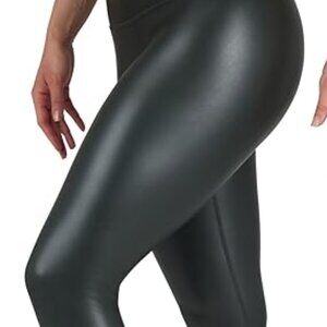 90 Degree Super High Waist High Shine Faux Leather Fleece Lined Legging XS